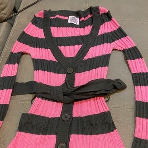 Pink and grey sweater